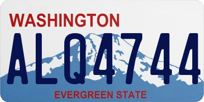 WA license plate ALQ4744