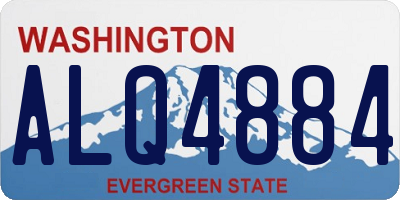 WA license plate ALQ4884
