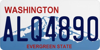 WA license plate ALQ4890