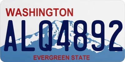 WA license plate ALQ4892