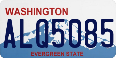 WA license plate ALQ5085
