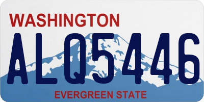 WA license plate ALQ5446