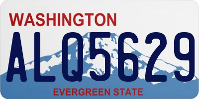 WA license plate ALQ5629