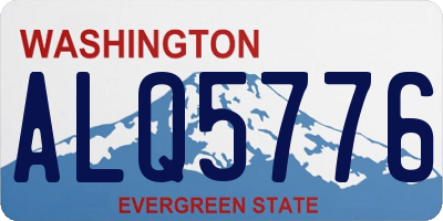 WA license plate ALQ5776