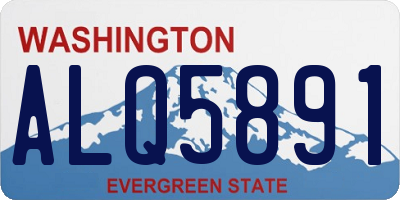 WA license plate ALQ5891