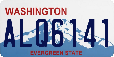 WA license plate ALQ6141