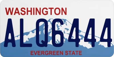 WA license plate ALQ6444