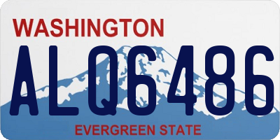 WA license plate ALQ6486