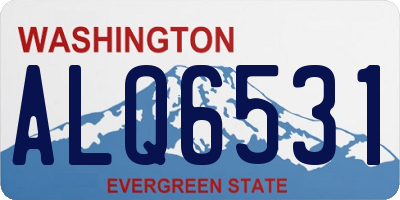 WA license plate ALQ6531