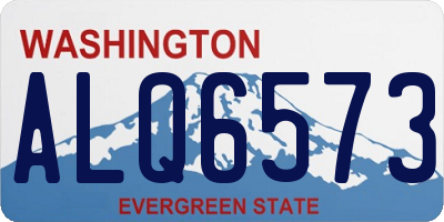 WA license plate ALQ6573