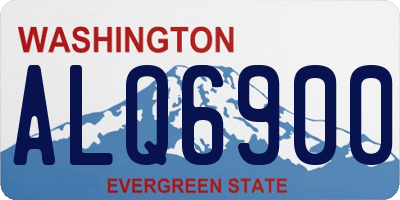 WA license plate ALQ6900