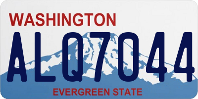 WA license plate ALQ7044