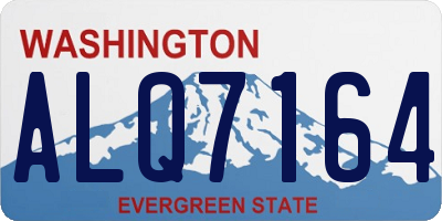 WA license plate ALQ7164