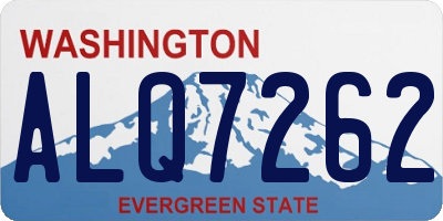 WA license plate ALQ7262