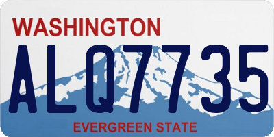 WA license plate ALQ7735