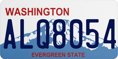 WA license plate ALQ8054