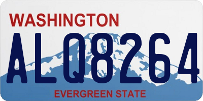 WA license plate ALQ8264