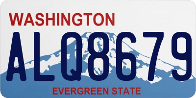 WA license plate ALQ8679