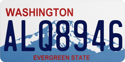 WA license plate ALQ8946