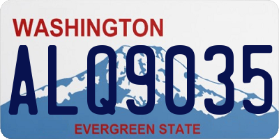 WA license plate ALQ9035