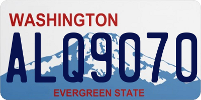 WA license plate ALQ9070