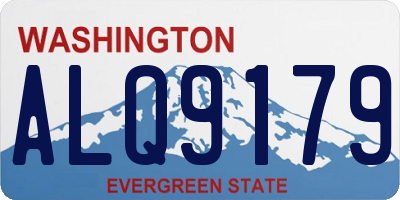 WA license plate ALQ9179