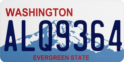 WA license plate ALQ9364