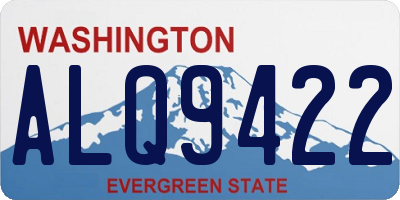 WA license plate ALQ9422