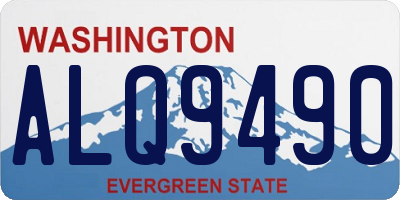 WA license plate ALQ9490