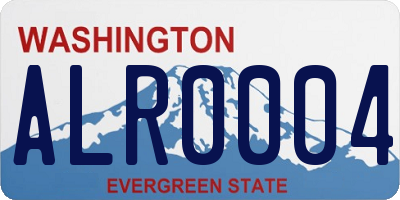 WA license plate ALR0004