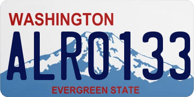 WA license plate ALR0133