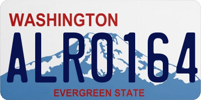 WA license plate ALR0164