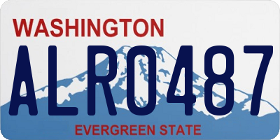 WA license plate ALR0487