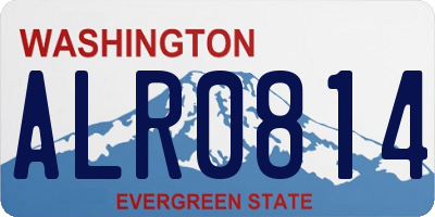 WA license plate ALR0814