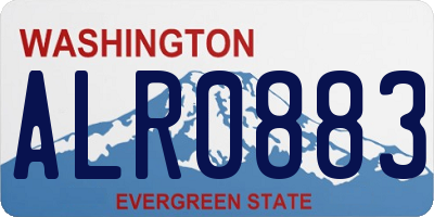 WA license plate ALR0883