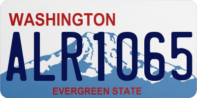 WA license plate ALR1065