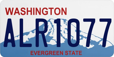 WA license plate ALR1077