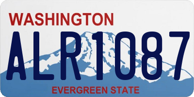 WA license plate ALR1087