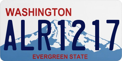 WA license plate ALR1217