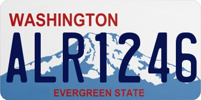 WA license plate ALR1246