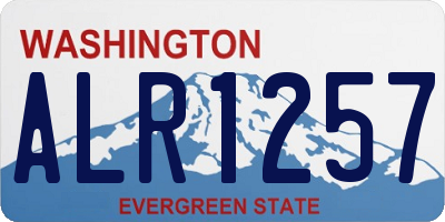 WA license plate ALR1257