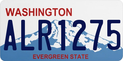 WA license plate ALR1275