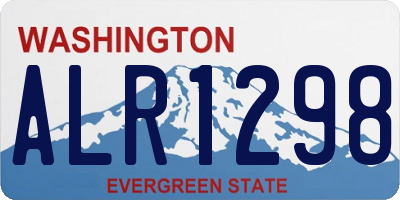 WA license plate ALR1298