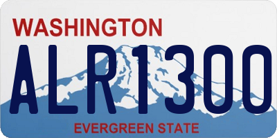 WA license plate ALR1300