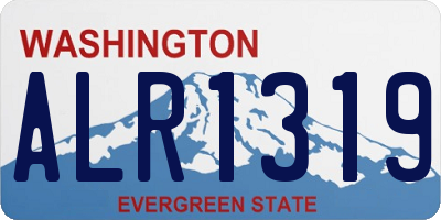 WA license plate ALR1319