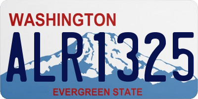 WA license plate ALR1325