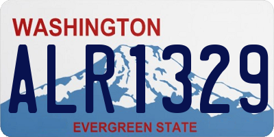 WA license plate ALR1329
