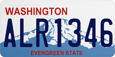 WA license plate ALR1346