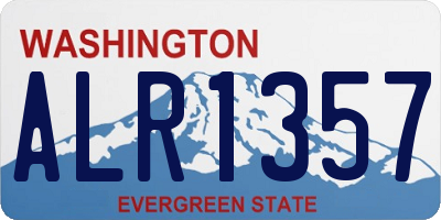 WA license plate ALR1357