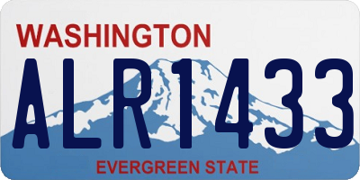 WA license plate ALR1433